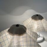 Pair of table lamps with pleated shades – 1980s