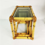 Set of 3 bamboo tables - modular, Germany, 1970s