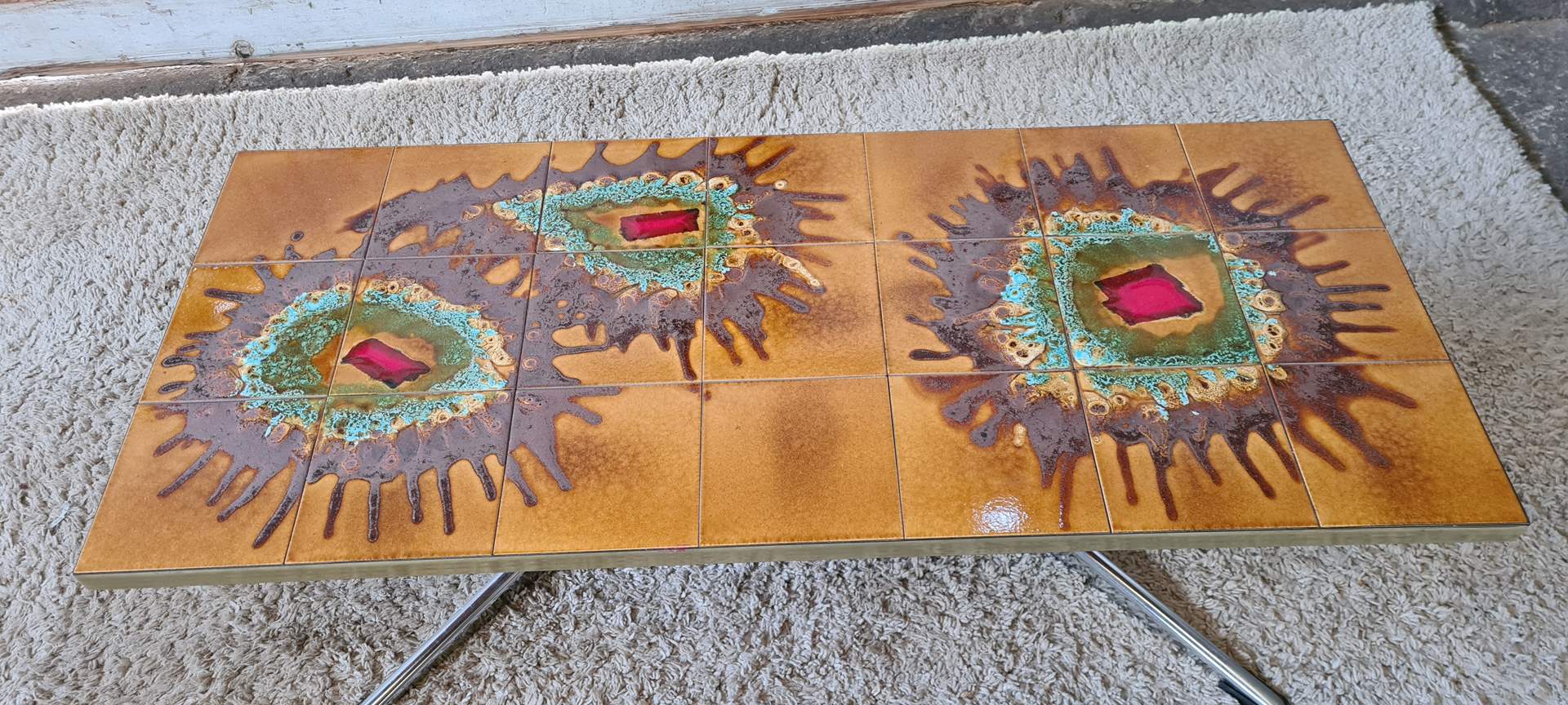 Table basse vintage années 70
