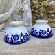 Petits bols anciens Badonviller décor bleu cobalt
