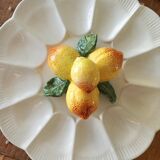 Plat à huîtres en Barbotine