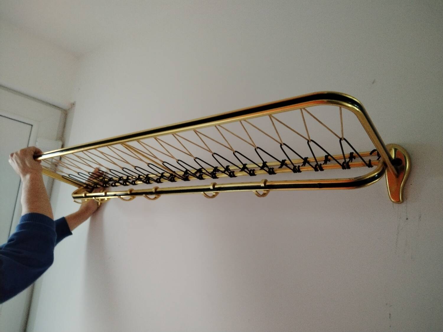 Pretty wall coat rack from the 60s