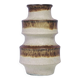 Brown & beige pagoda West Germany vase