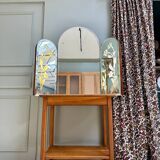 Miroir triptyque Art Déco lumineux