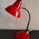 Red desk lamp