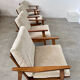 Set of 4 armchairs beech scandinavian