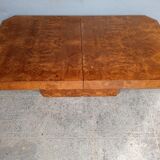 Elm coffee table glass bar, 70s