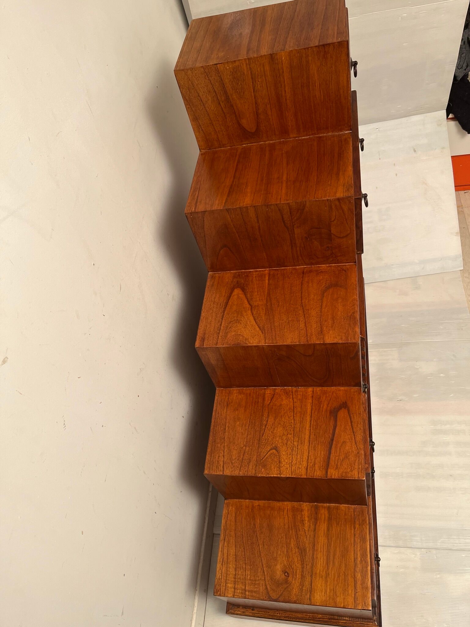 Staircase cabinet 1 door 7 drawers