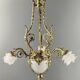 Louis XV style chandelier in bronze and glass, 19th century
