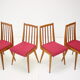 Set of four design dining chairs, 1960's.