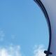 Round mirror wrought iron years 50 brutalist 50x50cm