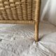 Vintage wicker and bamboo magazine rack