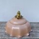 Opaline powder pink glass pendant light