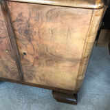 Art deco wooden chest of drawers from the 1940s