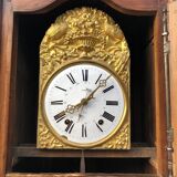 Comtoise clock in cherry style Louis XV period 19th region Fougères.