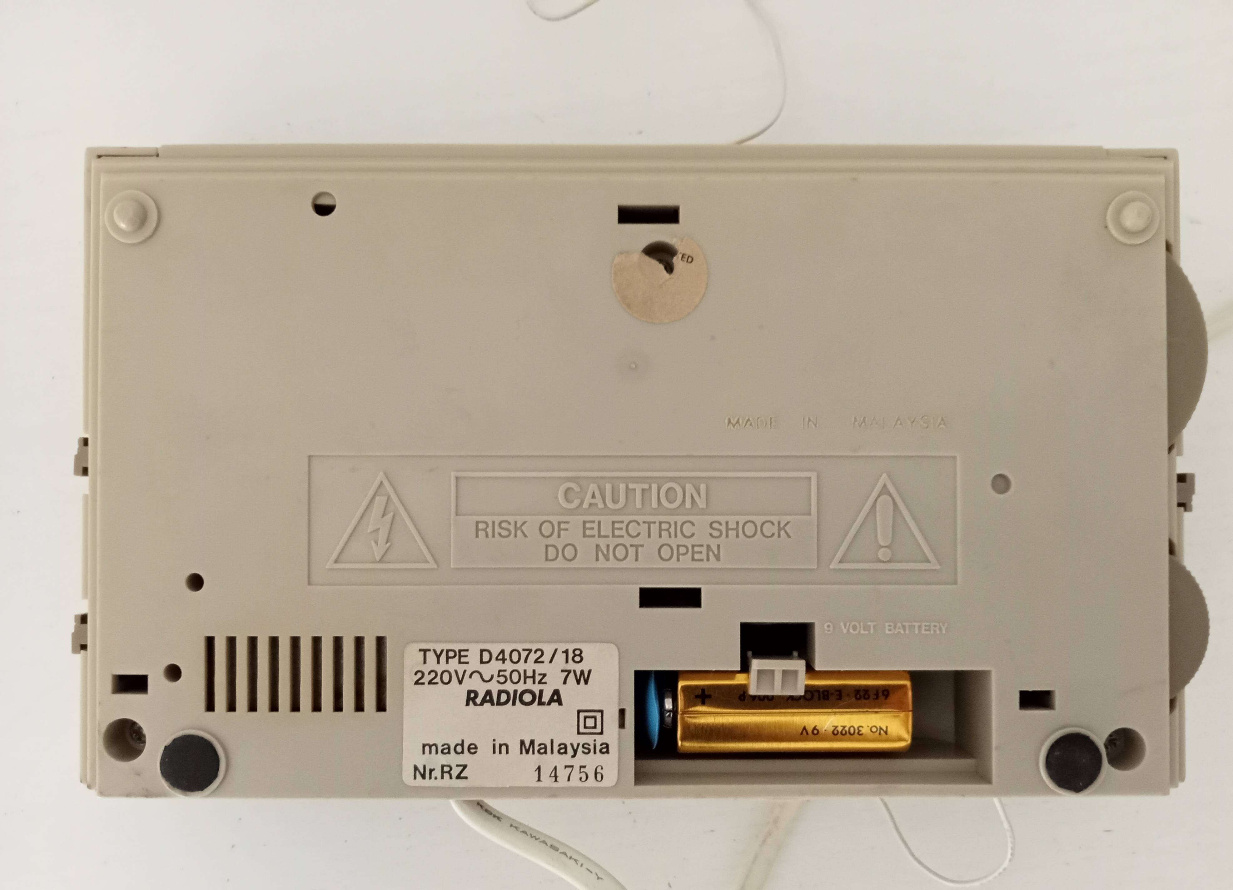 Radiola alarm clock D4072 80s