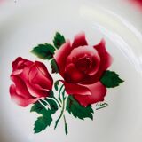 Set of 6 hollow plates Digoin Sarreguemines model Cibon years 30-40