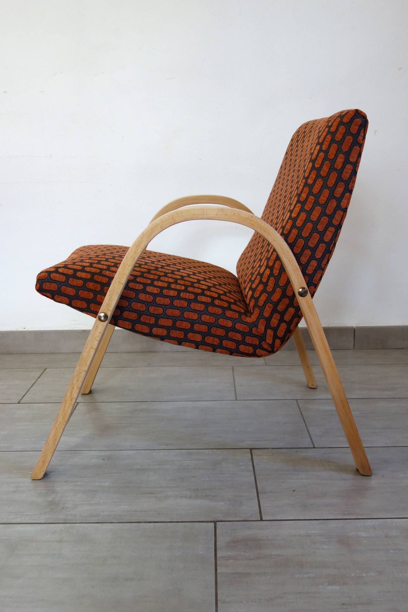 Paire de fauteuils Bow Wood par Steiner, années 50