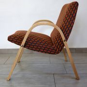 Paire de fauteuils Bow Wood par Steiner, années 50