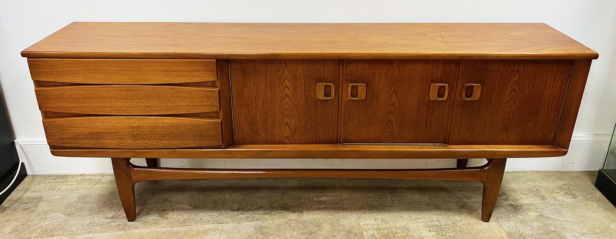 Enfilade Scandinave vintage en teck 1950 / 1960