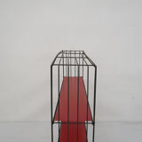 Black metal room divider or bookcase by Tjerk Reijenga for Pilastro, The Netherlands 1960's