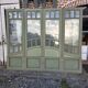 4 Art Nouveau partition doors + transom