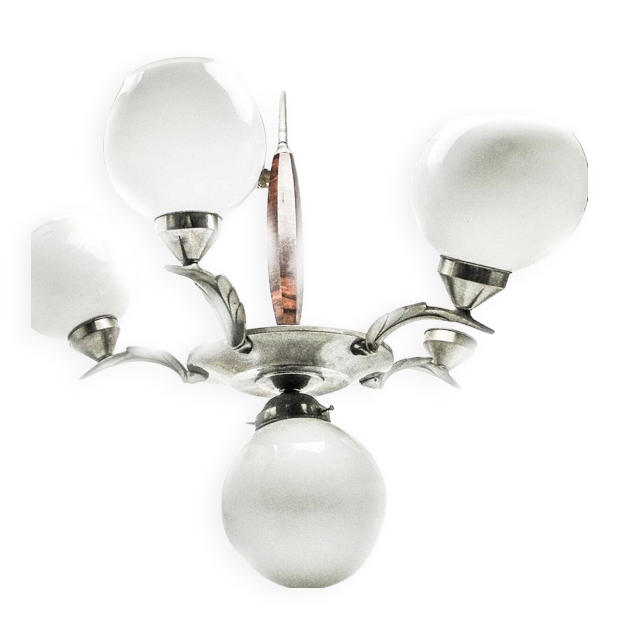 Chandelier Art Déco, Pologne, années 1950