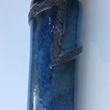 Japanese blue roll vase