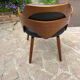 Pair of wooden armchairs