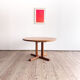 Table ronde extensible en teck de Dyrlund, Danemark