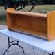 Double wall shelf in solid blond oak from the 1950s