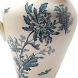 Old Large Toilet Pitcher Saint Amand And Hamage St Anonymous Green Peony