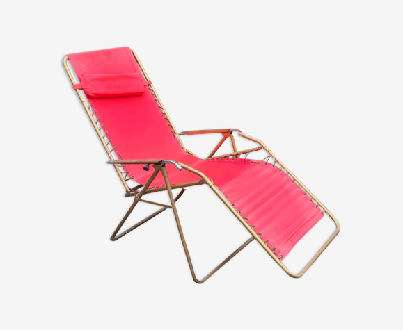Transat Lafuma rouge années 70