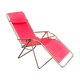 vintage Old red Lafuma deckchair 70s