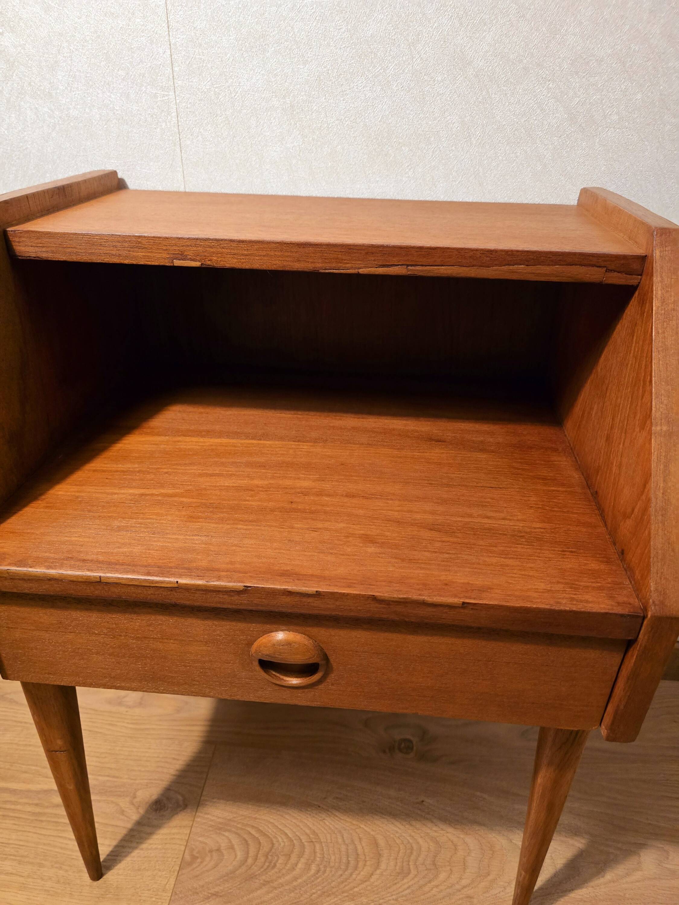 Scandinavian bedside table, 1960s