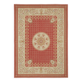 Tapis kilim aubusson vintage européen fait main 270 cm x 373 cm