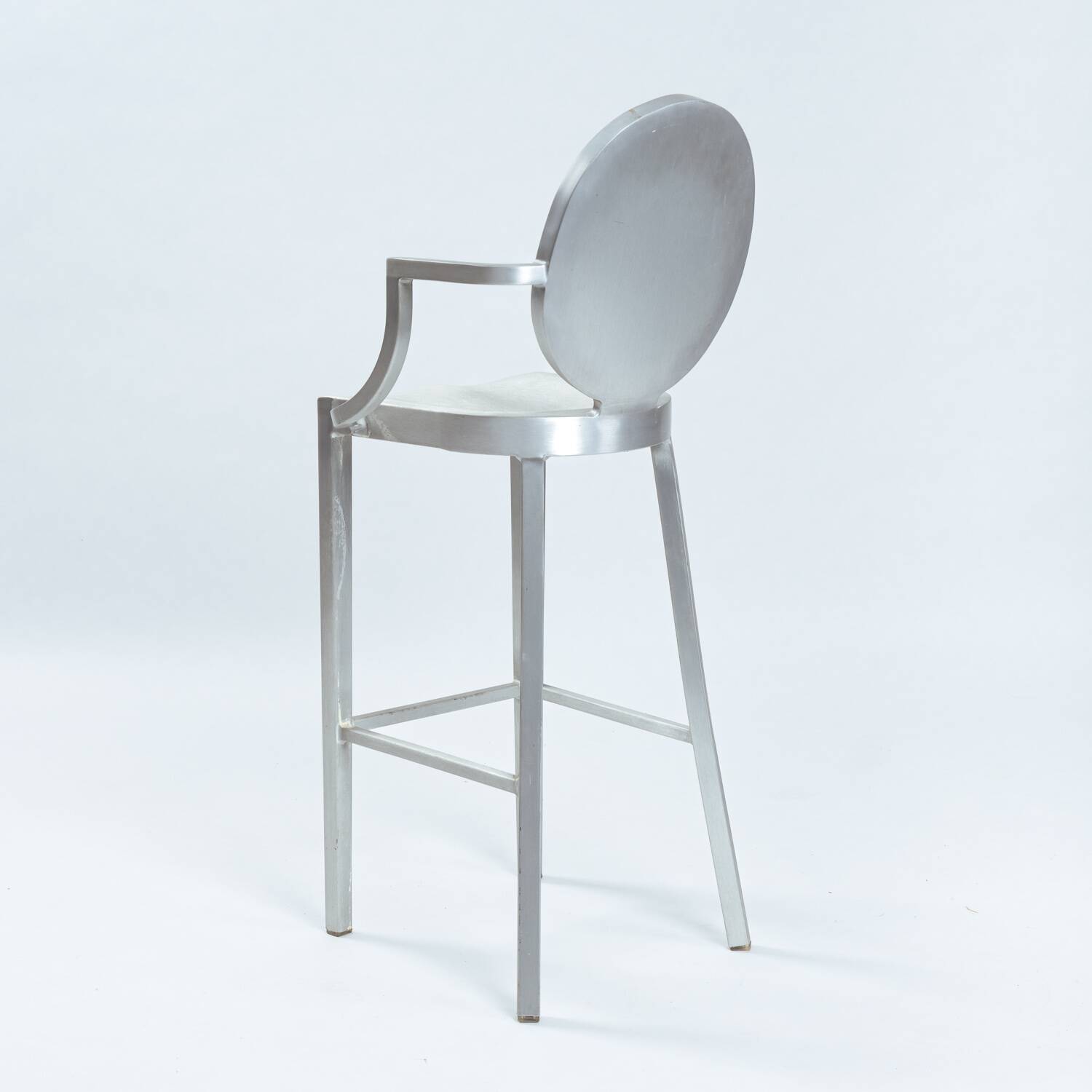 Philipe Starck Kong one arm aluminium barstool,1980s