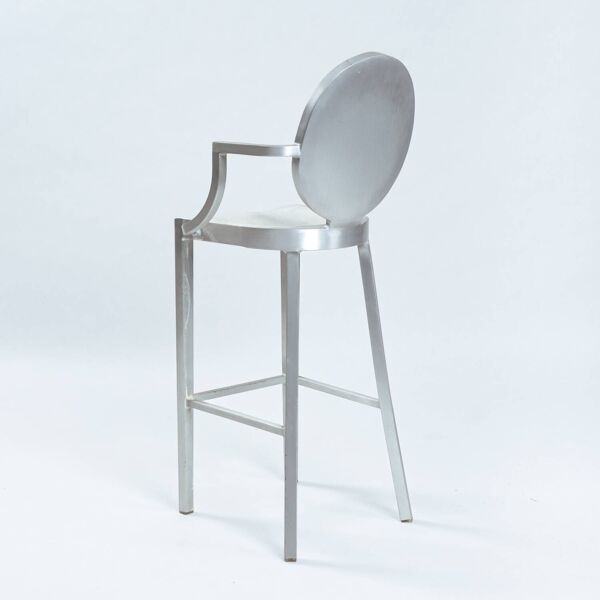 Tabouret de bar à un bras en aluminium Philipe Starck Kong, années 1980