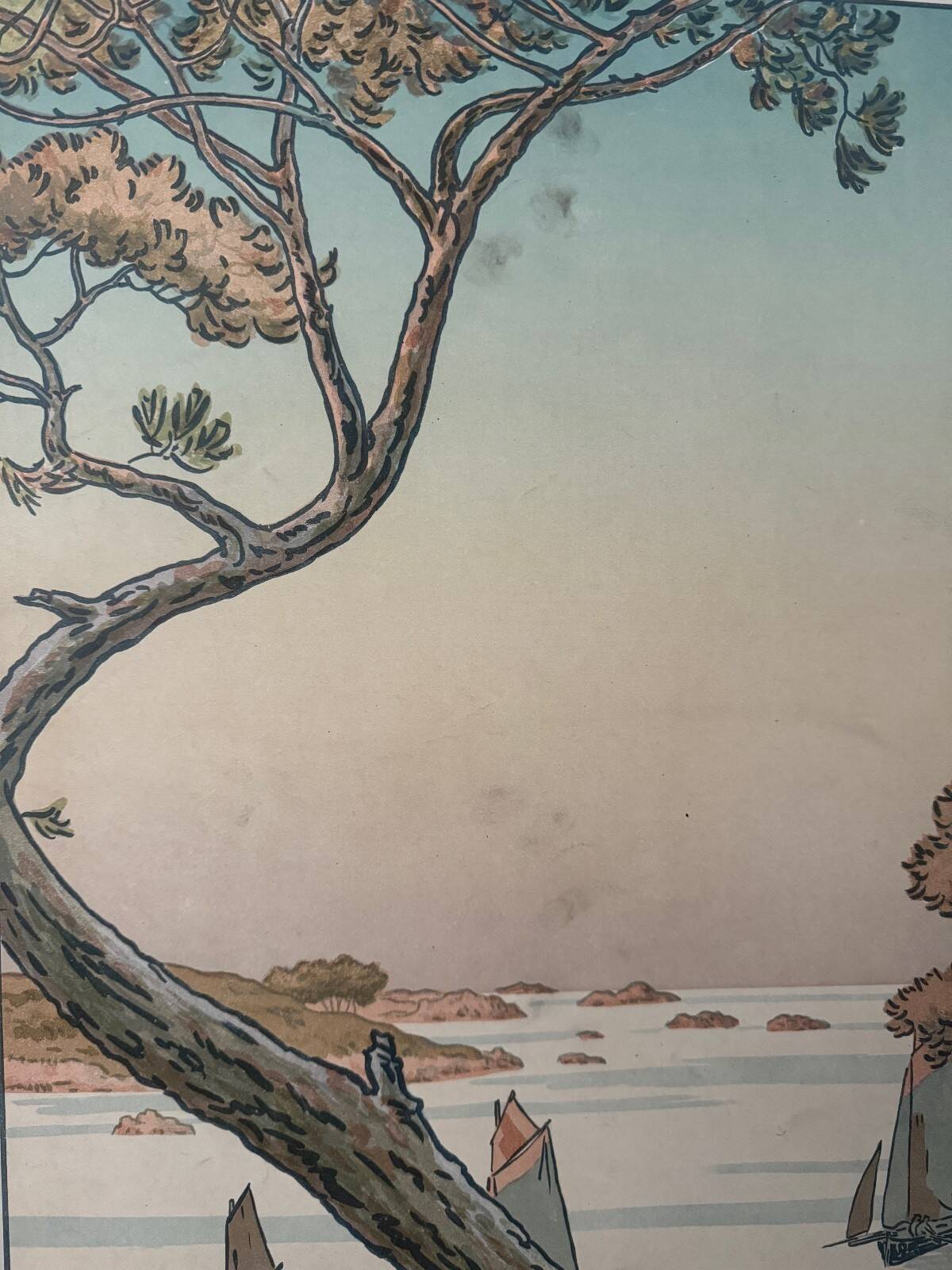 Lithograph by Henri Rivière The Aspects of Nature - Summer Evening