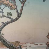 Lithograph by Henri Rivière The Aspects of Nature - Summer Evening