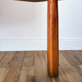 brutalist style wooden stool from the 30s and 40s