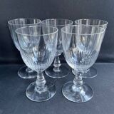 5 baccarat water glasses – art nouveau
