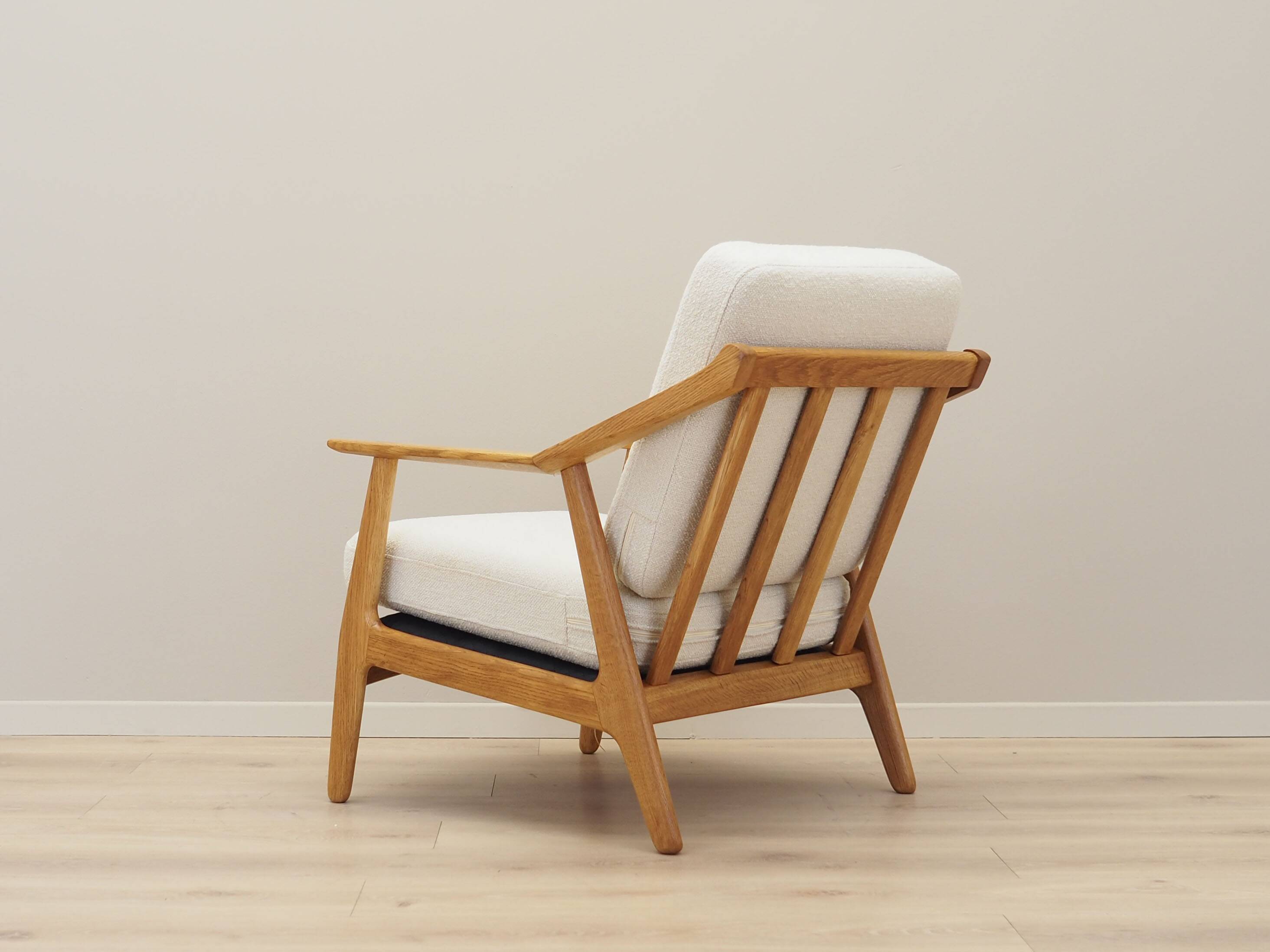 Oak armchair, Danish design, 1960s, designer: H. Brockmann Petersen, production: Randers Møbelfabrik