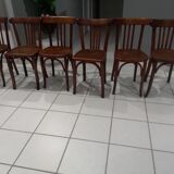 Suite of 6 chairs of Bistrot Luterma year 1950