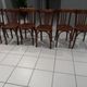 Suite of 6 chairs of Bistrot Luterma year 1950