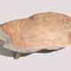 Solid wood coffee table - Section/cross-section of a century-old tree.