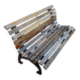 Small garden bench, with cast iron legs.