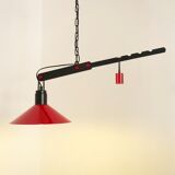 Danish suspension with balance counterweight