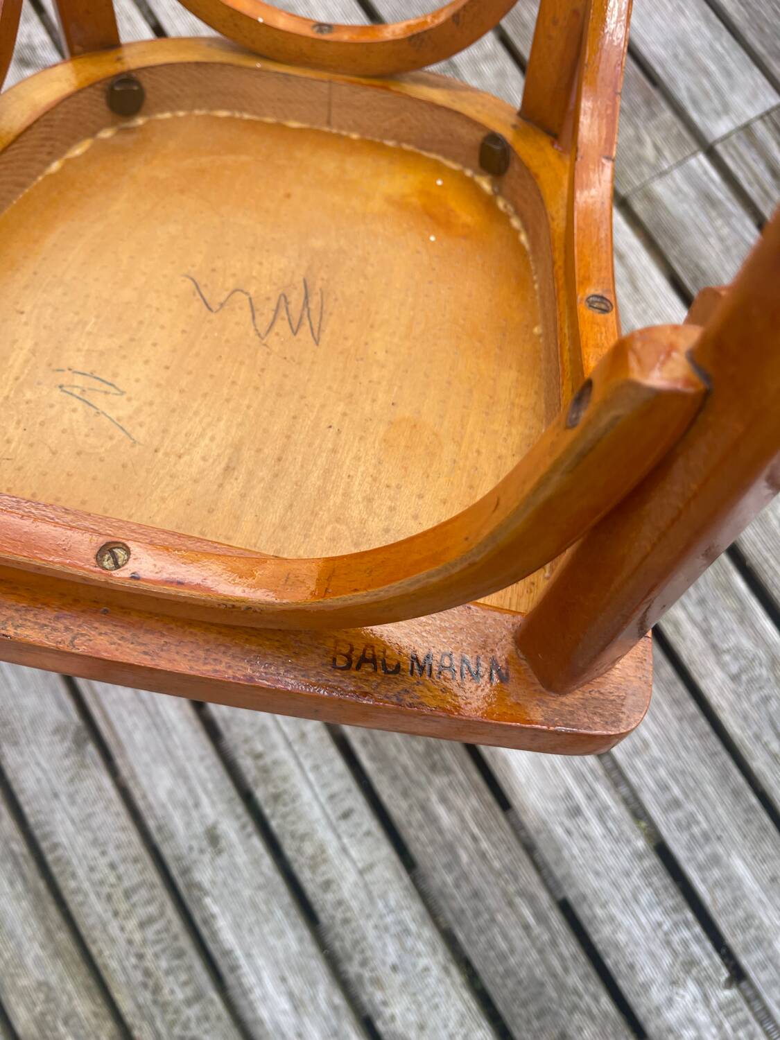 Six Baumann bistro chairs