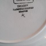 Old flat faience plates